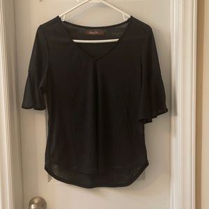 A sweet Pea Black Blouse